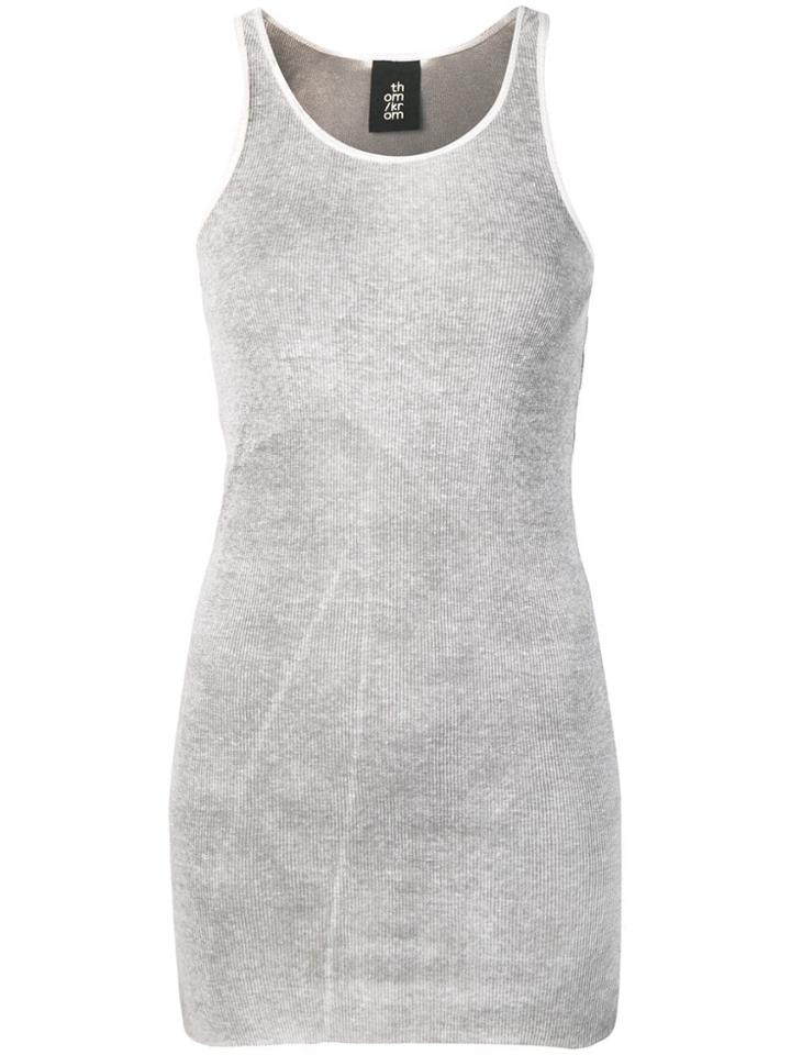 Thom Krom Elongated Tank Top - Neutrals