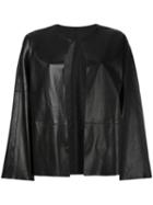 Federica Tosi - Open Jacket - Women - Leather - S, Black, Leather
