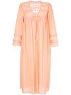 Ne Quittez Pas Lace Detail Long Gown Cardigan - Pink & Purple