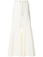 See By Chloé Flared Drawstring Trousers - White
