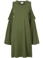 Milly Cut-out Shoulder Dress - Green