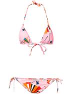Emilio Pucci Abstract Print Bikini, Women's, Size: 42, Pink/purple, Polyamide/spandex/elastane