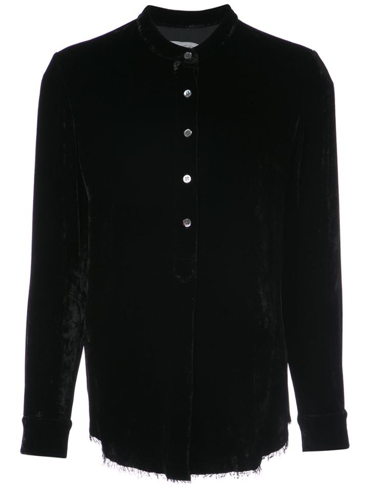 Raquel Allegra Mandarin Collar Shirt - Black