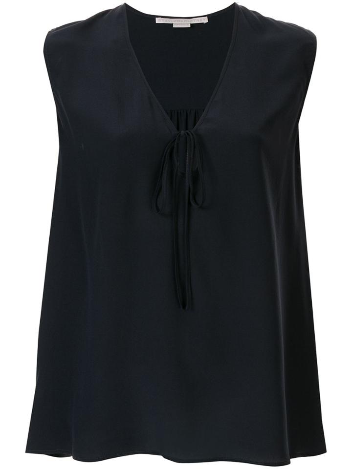 Stella Mccartney Tie-neck Sleeveless Blouse - Blue