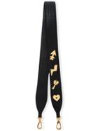 Miu Miu Black Leather Embellished Bag Strap