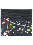Maison Margiela Paint Splatter Cardholder - Blue