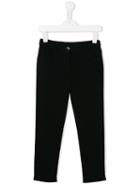 Dolce & Gabbana Kids Straight Leg Trousers, Boy's, Size: 10 Yrs, Black