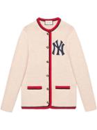 Gucci Cardigan With New York Yankees &trade; Patch - Nude & Neutrals