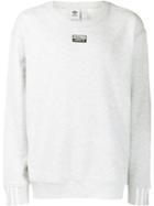 Adidas Crew Neck Logo Sweatshirt - Grey