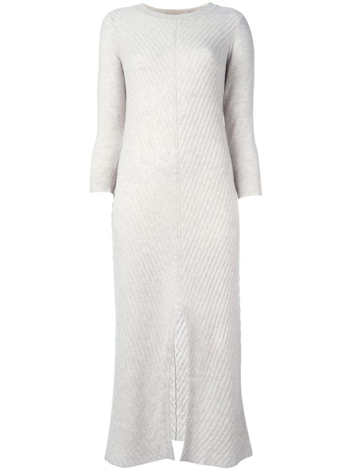 Le Kasha Cashmere 'mali' Midi Dress - Nude & Neutrals