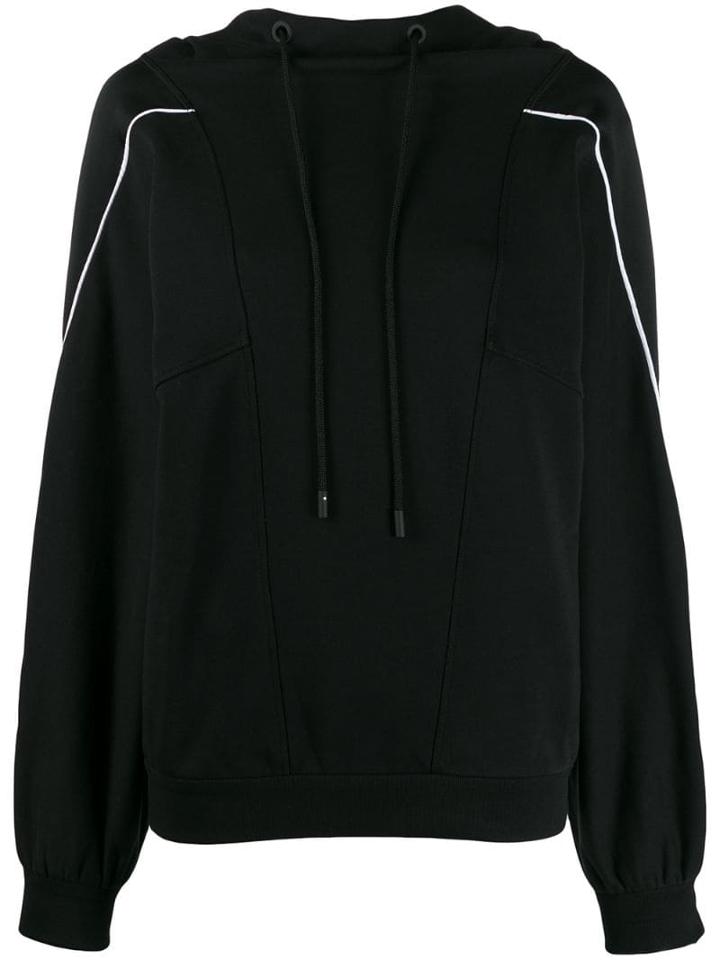 Iceberg Drawstring Hoodie - Black