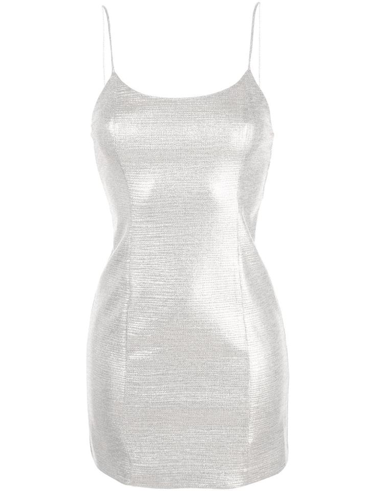 Alice+olivia Nellie Spaghetti Strap Dress - Gold