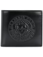 Balmain Embossed Logo Crest Wallet - Black