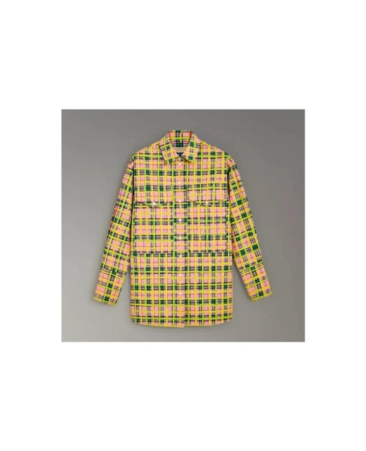Burberry *painted Check Cotton Shirt 19440* - Unavailable