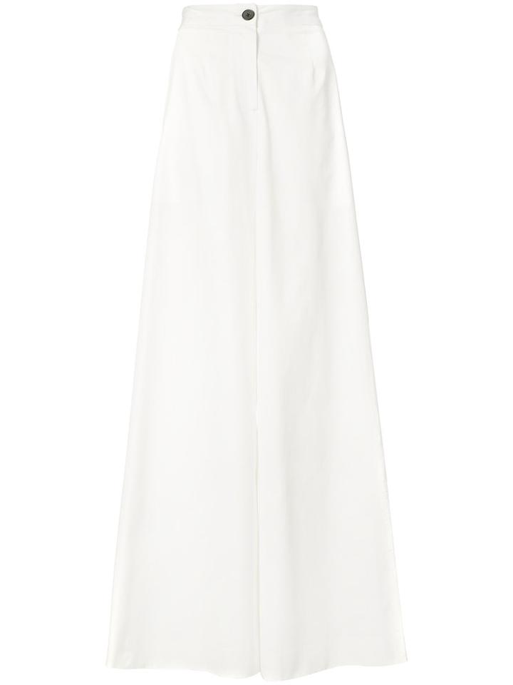 Tome - Flared Trousers - Women - Cotton - 8, White, Cotton
