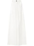 Tome - Flared Trousers - Women - Cotton - 8, White, Cotton