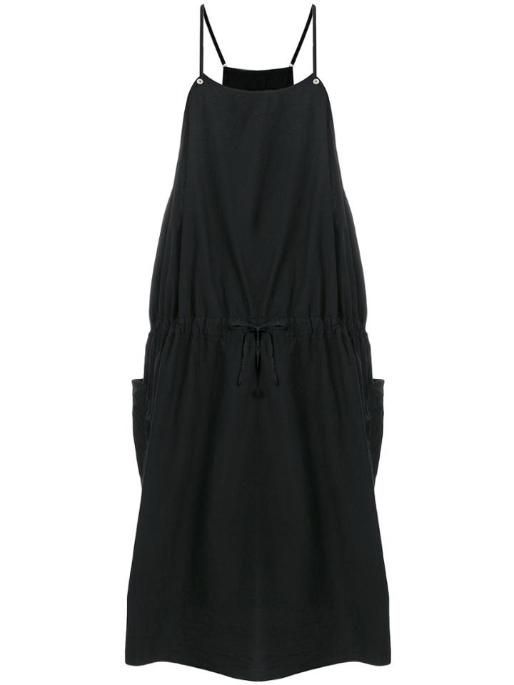 Album Di Famiglia Drawstring Waist Dress - Black