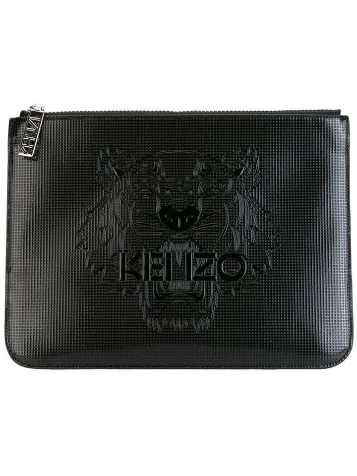 Kenzo 'tiger' Clutch, Women's, Black, Polyethylene