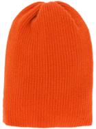 Laneus Cashmere Knit Beanie - Orange
