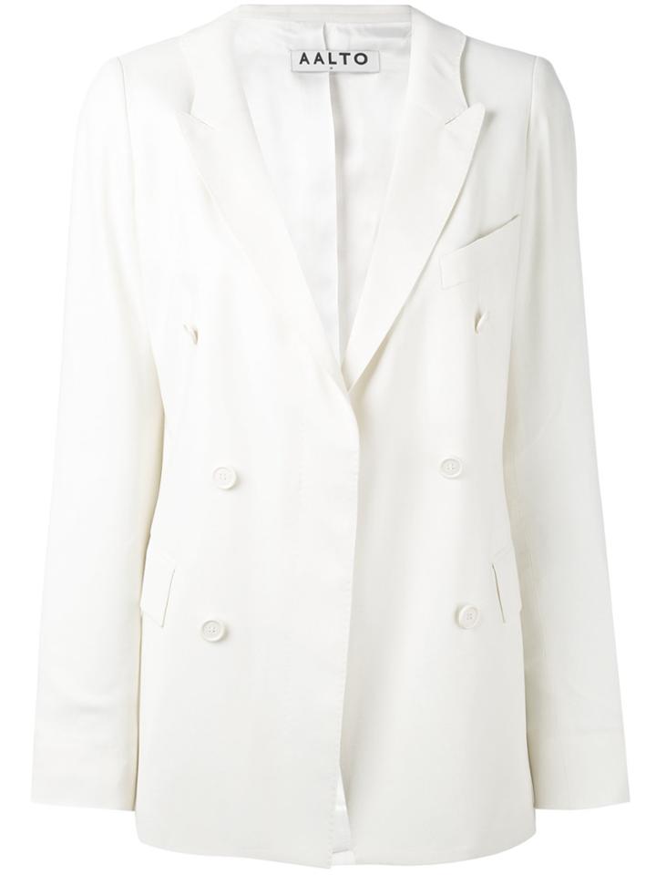 Aalto Double Breasted Blazer - White