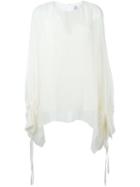 Chloé Sheer Blouse, Women's, Size: 36, White, Silk