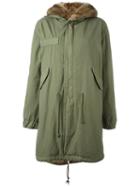 Mr & Mrs Italy Fur Lined Parka, Women's, Size: Xs, Green, Cotton/lamb Skin/sable/viscose