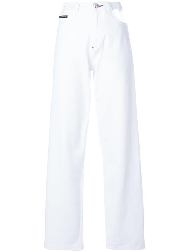 Philipp Plein Leona Sun Jeans - White