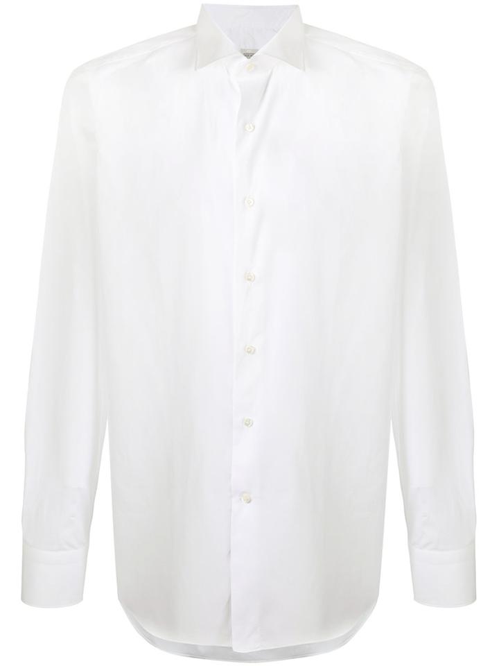 Alessandro Gherardi - Spread Collar Shirt - Men - Cotton - 44, White, Cotton