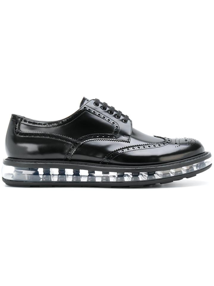 Prada Air Soled Brogues - Black