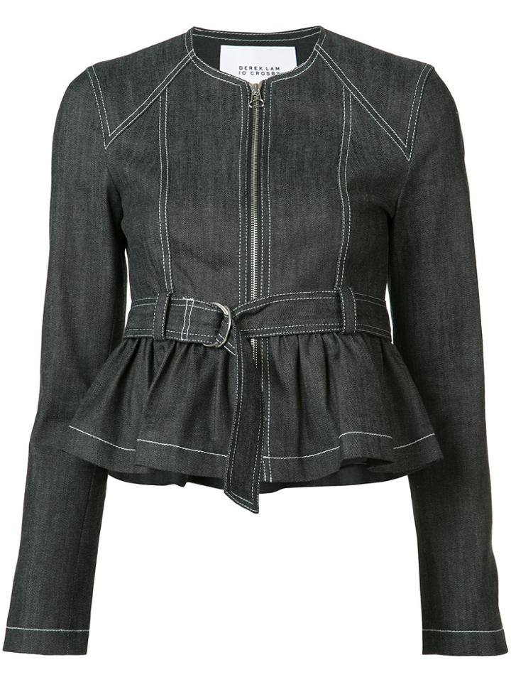 Derek Lam 10 Crosby Belted Denim Jacket - Blue
