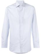 Giorgio Armani Striped Shirt, Men's, Size: 40, White, Cotton