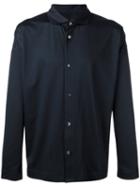 Homme Plissé Issey Miyake Plain Shirt, Men's, Size: 3, Blue, Cotton