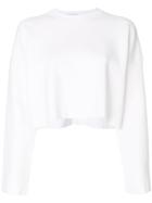 Dondup Cropped Sweatshirt - White