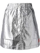 Calvin Klein Jeans High Waisted Skirt - Silver