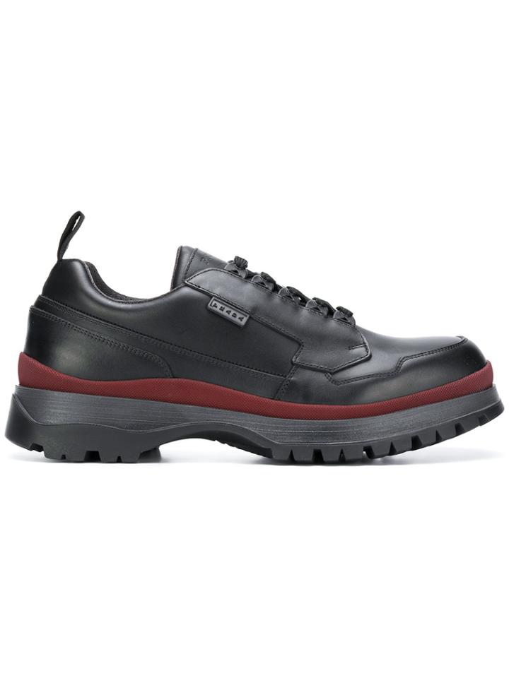 Prada Chunky Sole Low Top Sneakers - Black