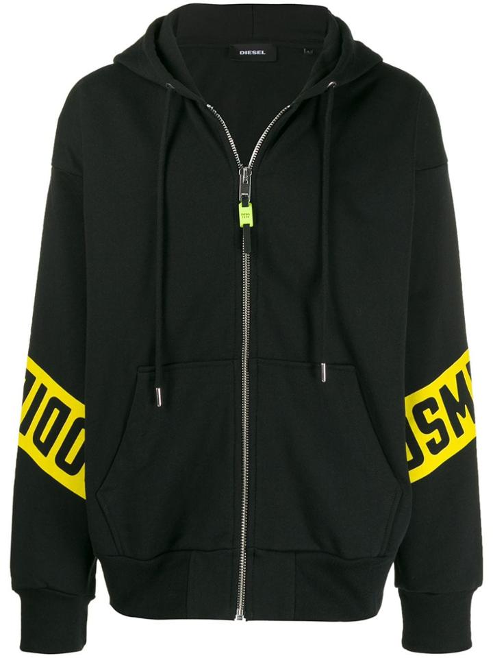 Diesel S-alby-zip-a1 Hoodie - Black