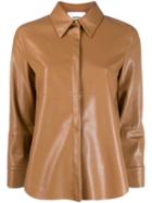 Nanushka Long Sleeve Shirt - Brown