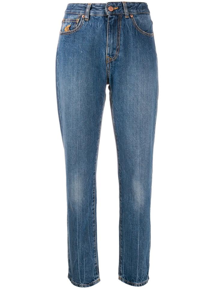 Vivienne Westwood Anglomania Graphic Print Skinny Jeans - Blue