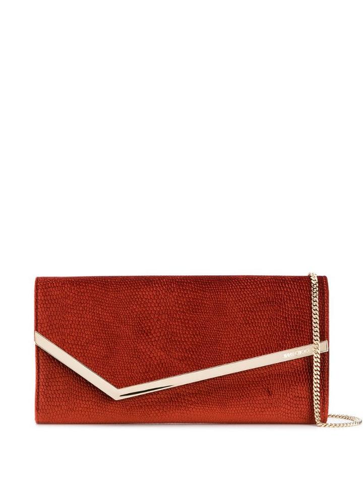Jimmy Choo Erica Clutch Bag - Orange