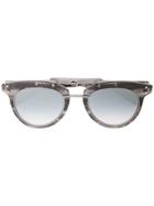 Garrett Leight Marbled Effect Sunglasses - Black