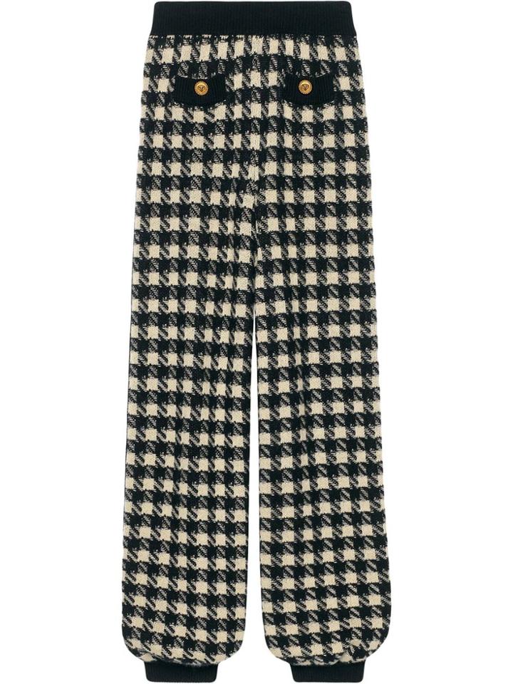Gucci Houndstooth Trackpants - Black