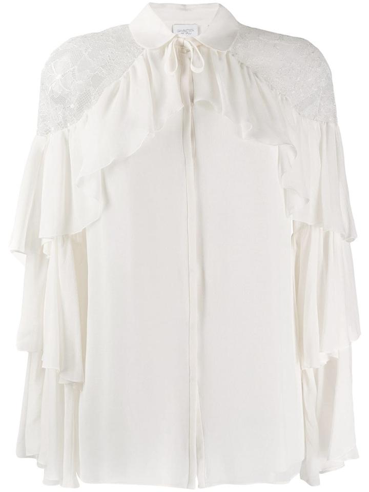Giambattista Valli Ruffle Trim Blouse - Neutrals