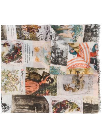 Faliero Sarti Yesterday Printed Scarf - Nude & Neutrals