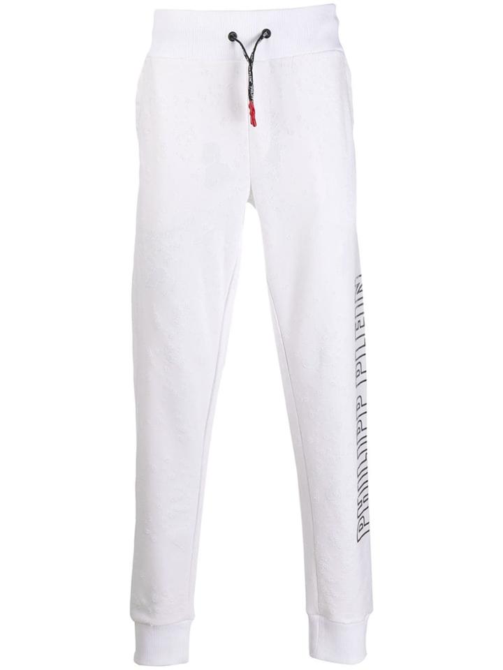 Philipp Plein Side Logo Track Pants - White