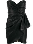 Nineminutes Phoenix Faux-leather Mini Dress - Black