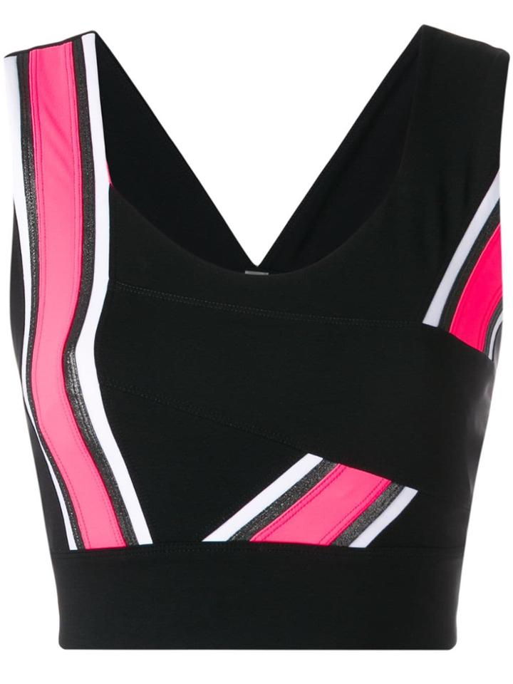 No Ka' Oi Cropped Sports Top - Black