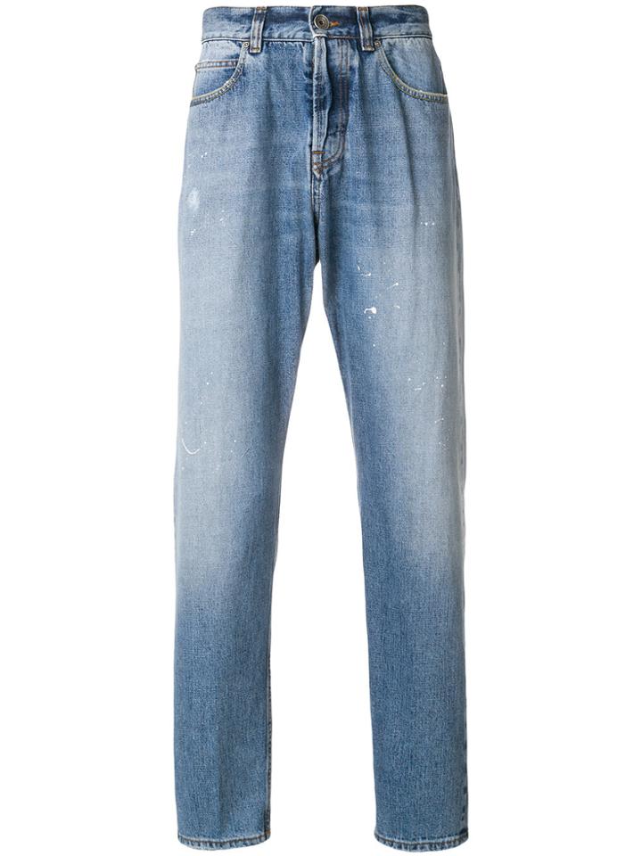 Eleventy Faded Slim Fit Jeans - Blue