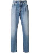 Eleventy Faded Slim Fit Jeans - Blue