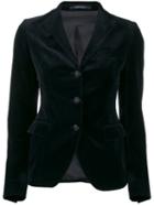 Tagliatore Classic Velvet Blazer - Blue