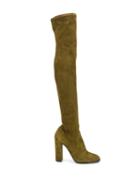 Ermanno Scervino Over-the-knee Heeled Boots - Green